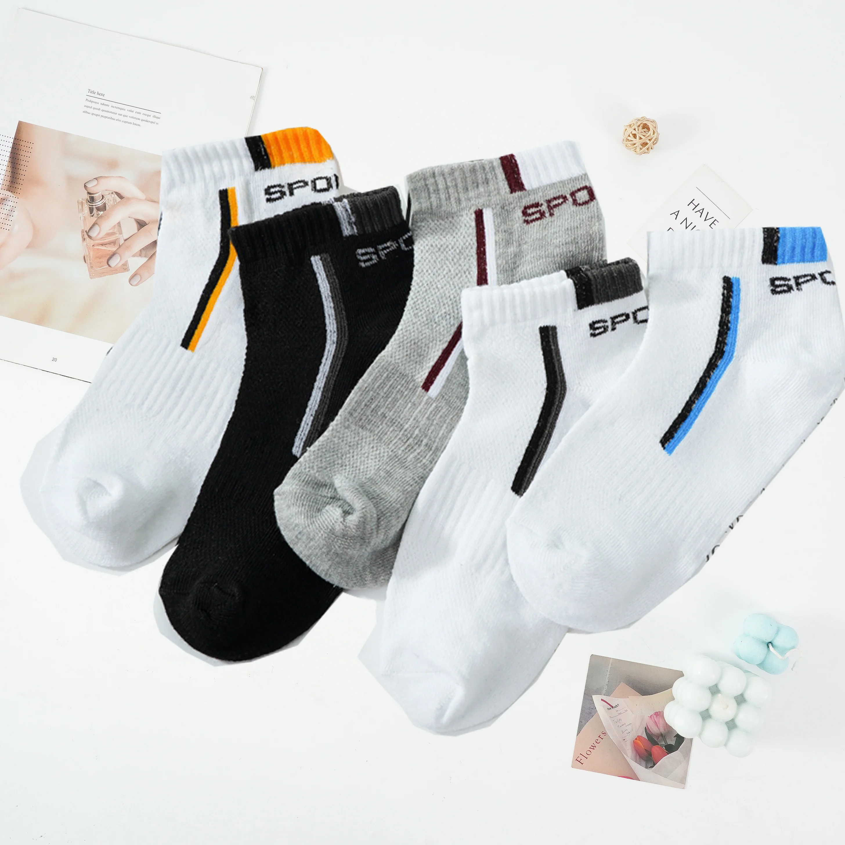 10 Pieces=5 Pairs/lot Men Mesh Breathable Socks Cotton Stripe Sports Ankle Short Casual Summer Breathable Comfortable Man Socks
10 Pieces=5 Pairs/lot Men Mesh Breathable Socks Cotton Stripe Sports Ankle Short Casual Summer Breathable Comfortable Man Socks