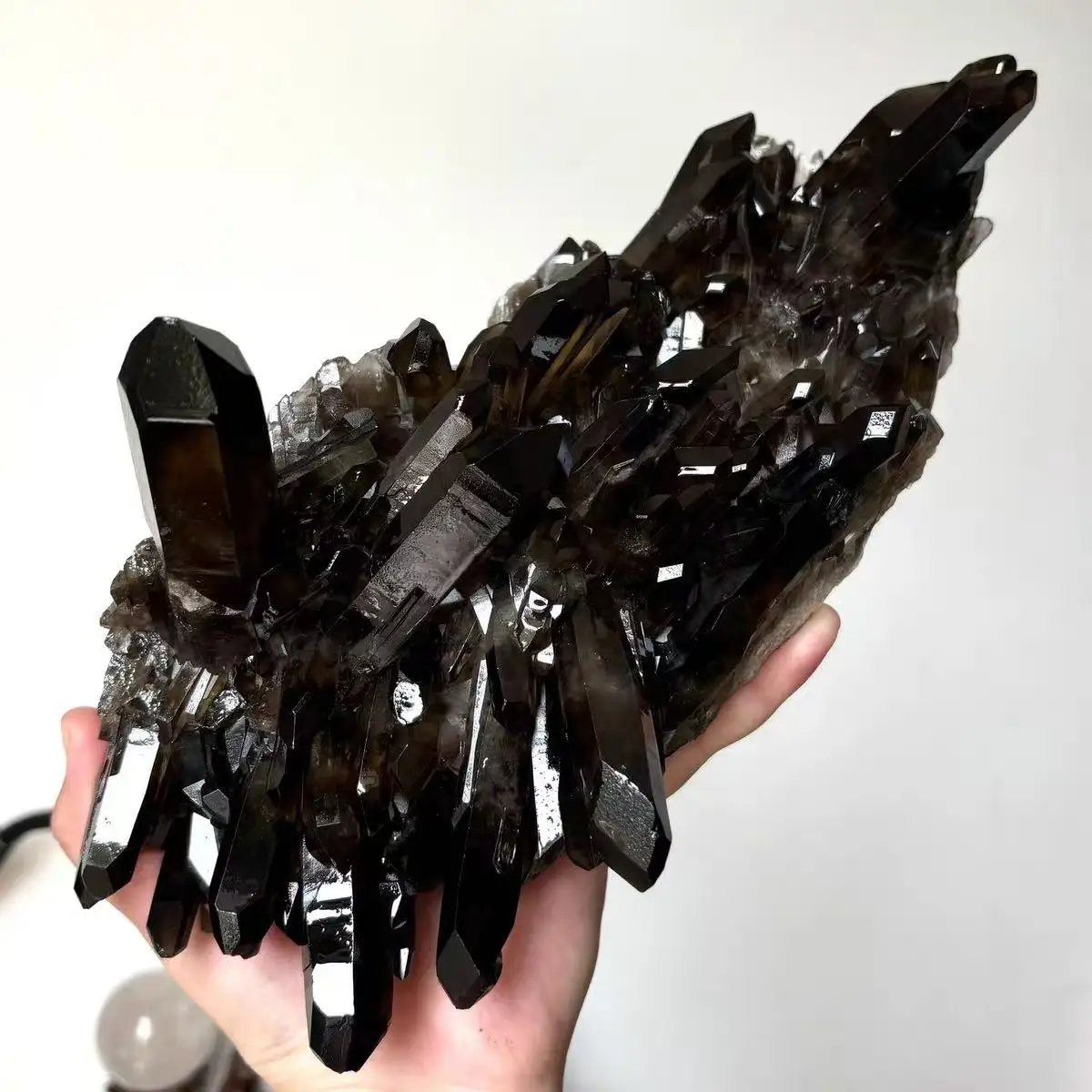 Natural Black Crystal Clusters, Energy Gemstones With Healing Properties, For Home Decoration, Demagnetization Divination, Medit
Natural Black Crystal Clusters, Energy Gemstones With Healing Properties, For Home Decoration, Demagnetization Divination, Medit