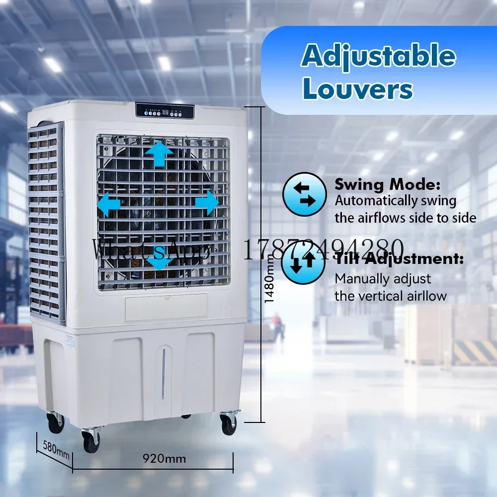 Smart 20000m3/h Electric Cooling Fan Climatizador Evaporative Industrial Outdoor Fan Climatisation Cooler Evaporator
Smart 20000m3/h Electric Cooling Fan Climatizador Evaporative Industrial Outdoor Fan Climatisation Cooler Evaporator