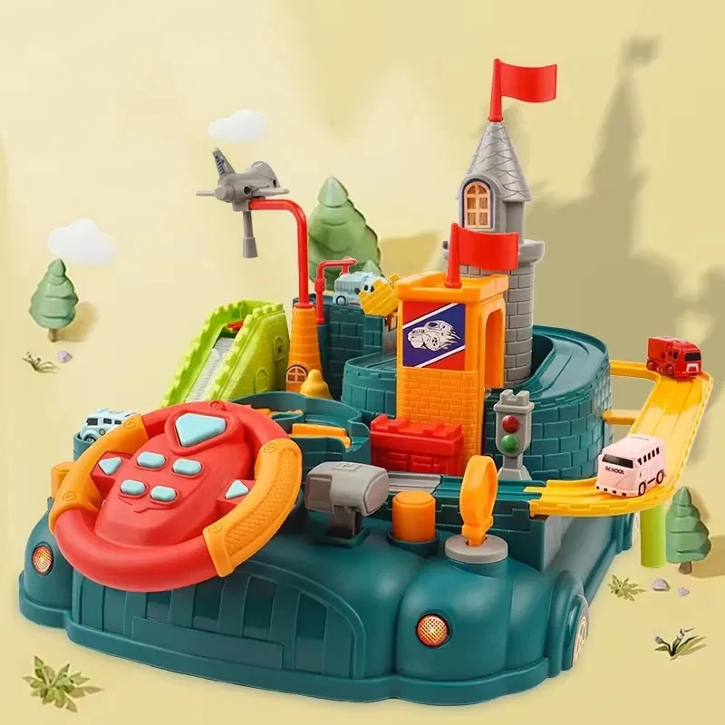 Children's Track Car Breakthrough Big Adventure Toy Fun Steering Wheel Track Park Boy Racing Car Parking Lot Toy Gift
Children's Track Car Breakthrough Big Adventure Toy Fun Steering Wheel Track Park Boy Racing Car Parking Lot Toy Gift