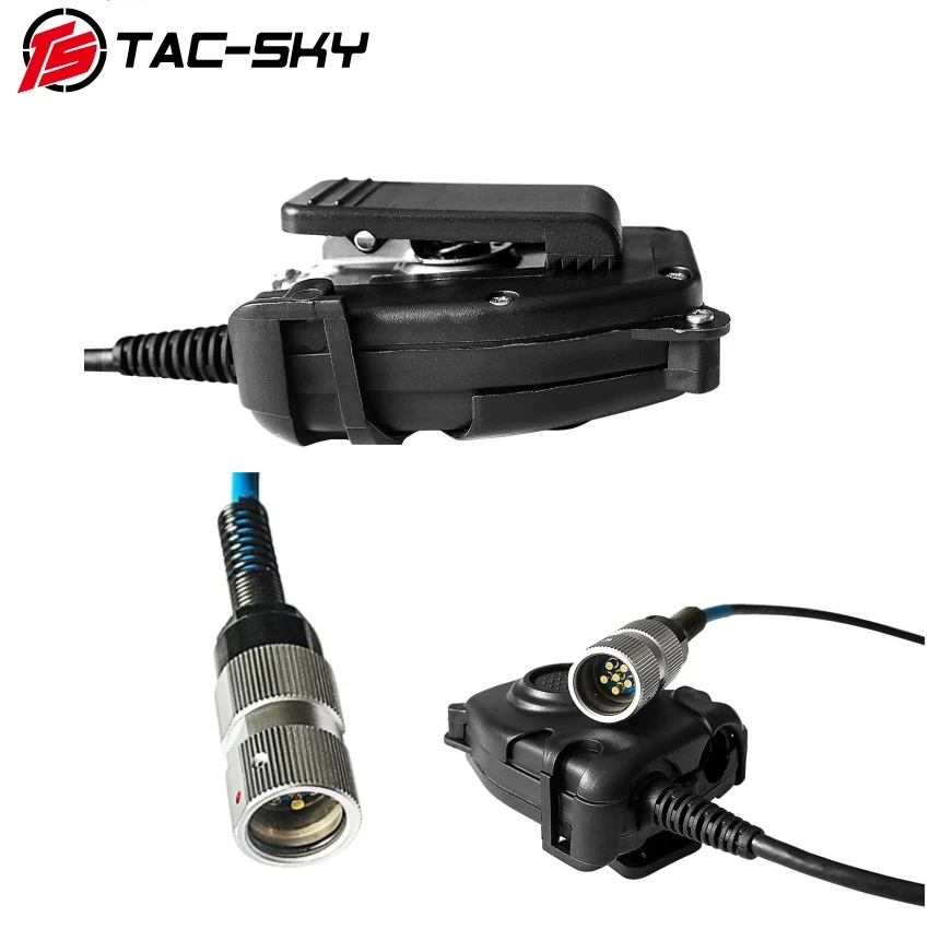 TAC-SKY Tactical Headset Walkie-Talkie Simulation Model Accessory PTT 6-Pin Compatible with AN/PRC-152, 152A, PRC148
TAC-SKY Tactical Headset Walkie-Talkie Simulation Model Accessory PTT 6-Pin Compatible with AN/PRC-152, 152A, PRC148