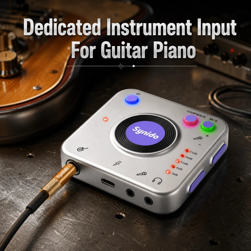 2026 New Upgraded Synido Live Dock A20 Pro USB Audio Interface Low Latency Internal Recording for Smartphone Computer
2026 New Upgraded Synido Live Dock A20 Pro USB Audio Interface Low Latency Internal Recording for Smartphone Computer