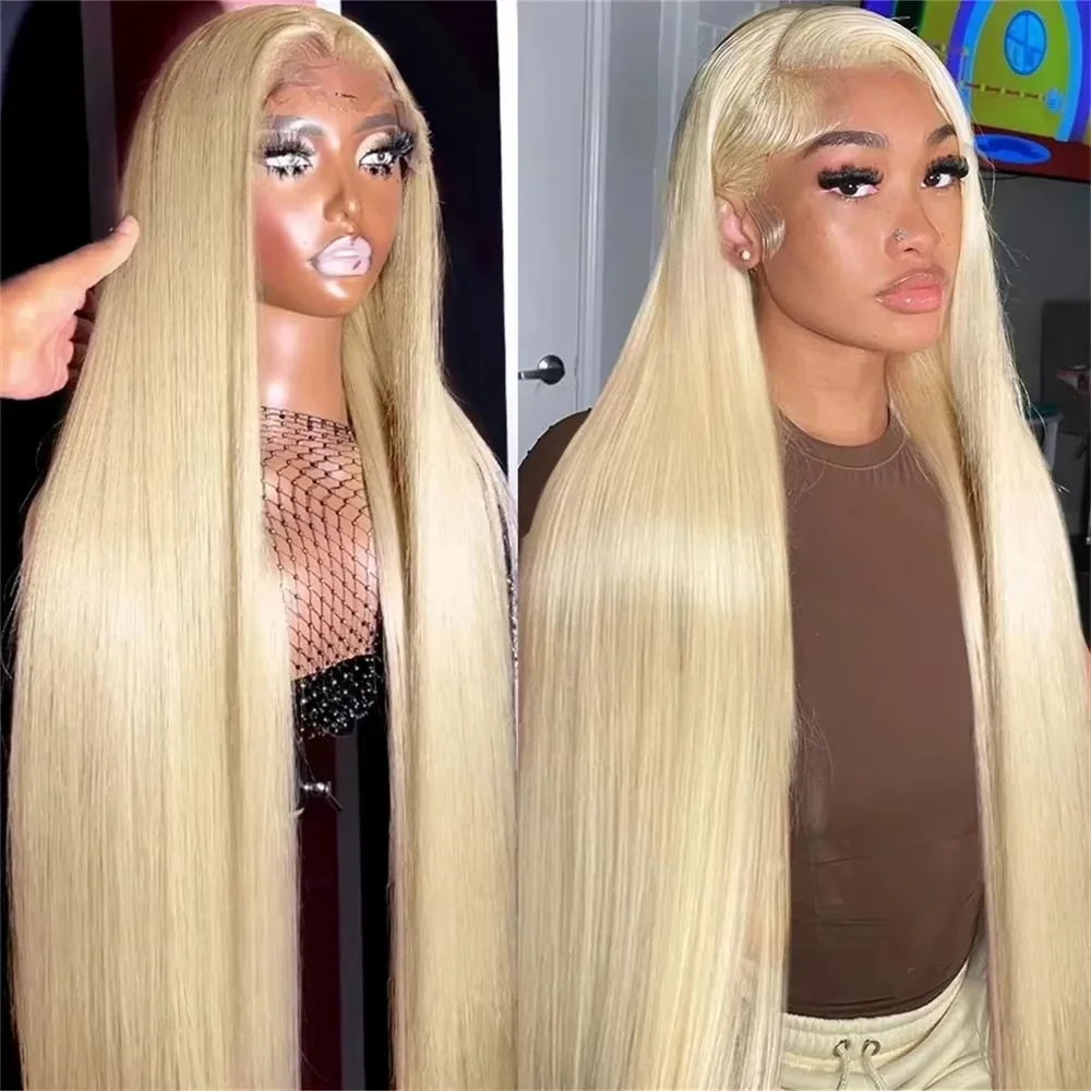 13x4 13x6 HD Transparent Full Frontal Lace 613 Blonde Colored Straight Human Hair Wigs Lace Front Wigs For Women 42 46 Inches
13x4 13x6 HD Transparent Full Frontal Lace 613 Blonde Colored Straight Human Hair Wigs Lace Front Wigs For Women 42 46 Inches