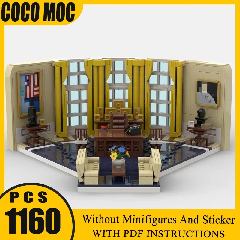 Modular Oval Office Model Technology Brick Street View Model Moc Building Block DIY Assembly Build Toy Holiday Gifts
Modular Oval Office Model Technology Brick Street View Model Moc Building Block DIY Assembly Build Toy Holiday Gifts