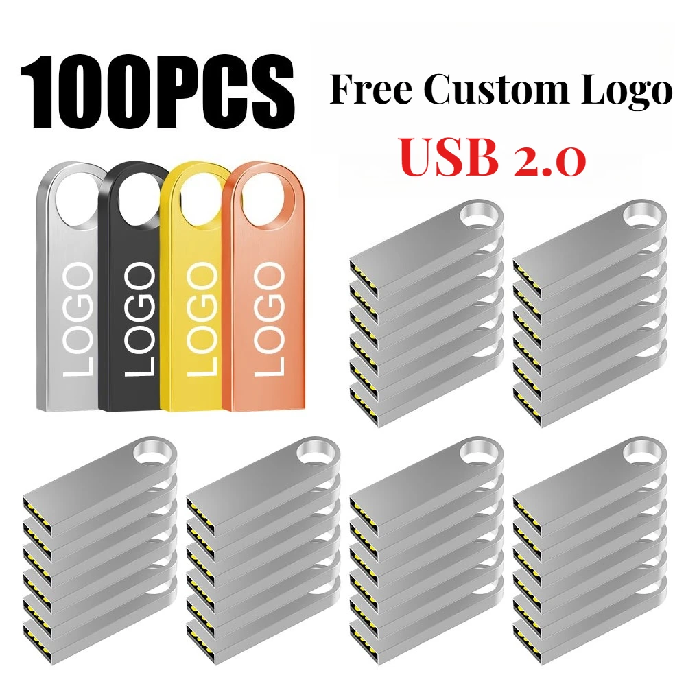 100pcs/lot Free Custom Logo USB Flash Drive 4GB 8GB Metal 2.0 Pen Drive Creative Gifts 16GB 32GB 64GB Business gift Pendrive
100pcs/lot Free Custom Logo USB Flash Drive 4GB 8GB Metal 2.0 Pen Drive Creative Gifts 16GB 32GB 64GB Business gift Pendrive
