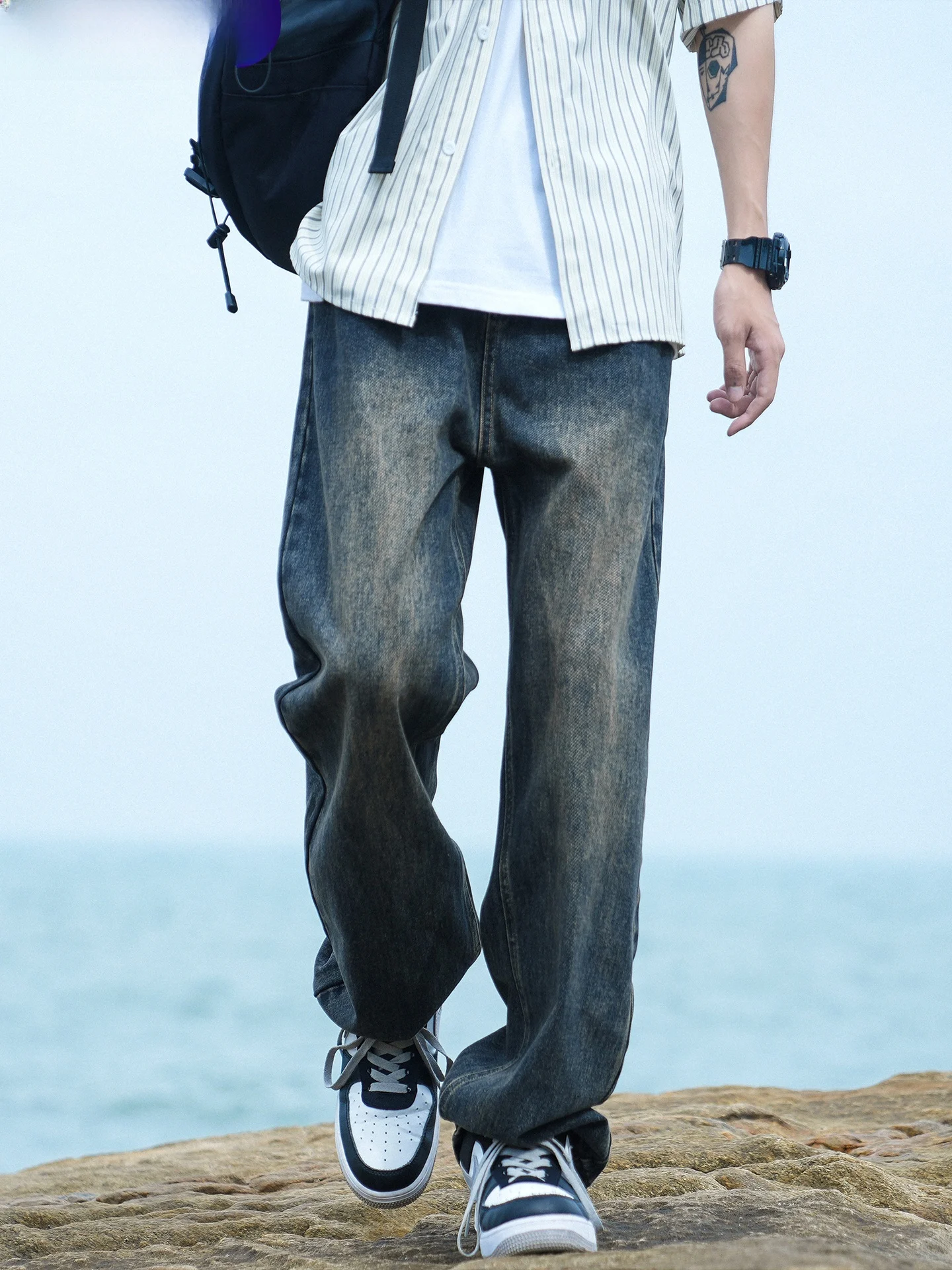 Wassup Erika Men's Summer Slim Fit Vintage Waed Jeans Casual Spor Trousers Breathable Loose Straight Leg Cotton Blend
Wassup Erika Men's Summer Slim Fit Vintage Waed Jeans Casual Spor Trousers Breathable Loose Straight Leg Cotton Blend