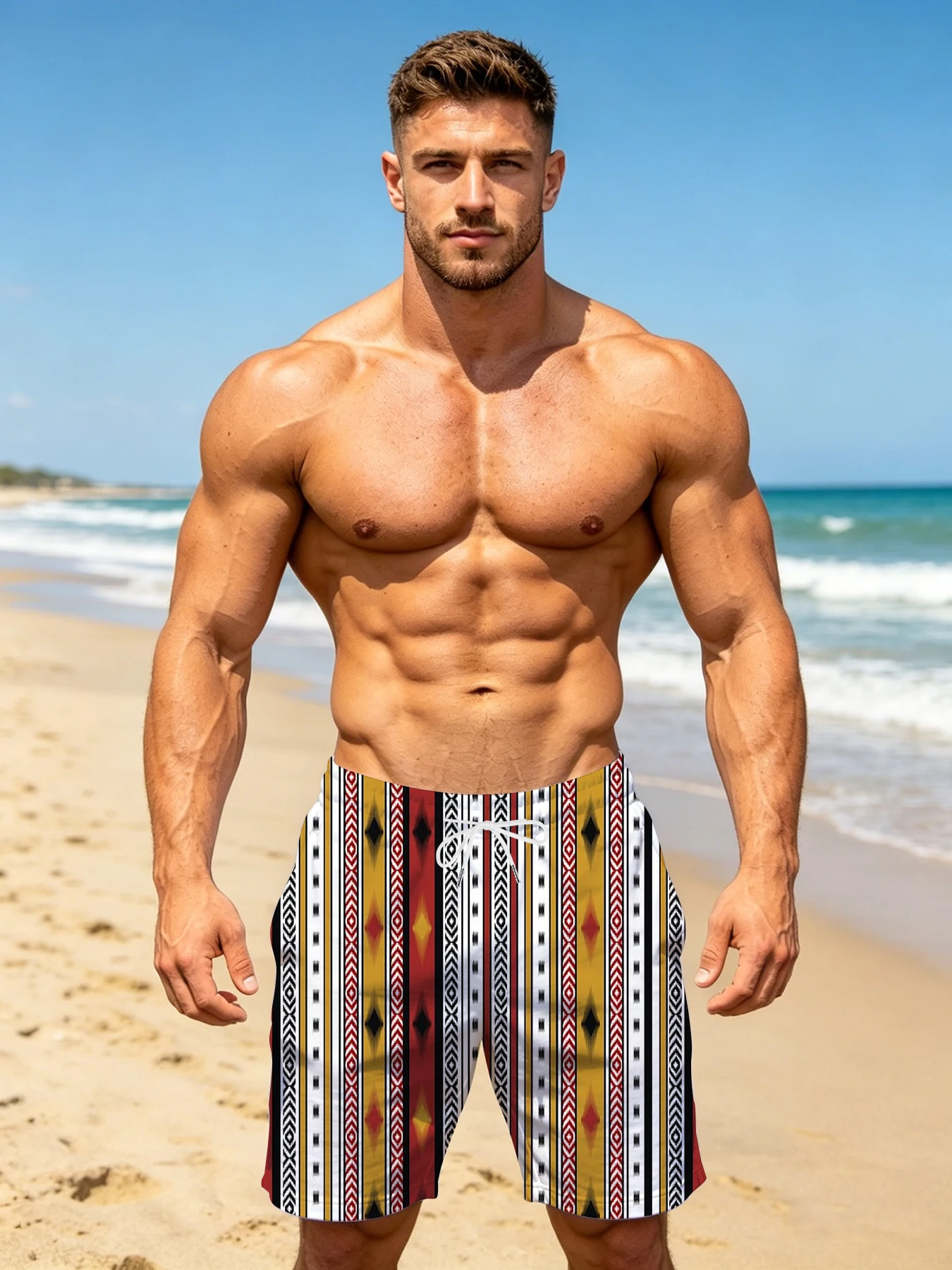 Men's Vacation Beach Pants Quick Dry Lightweight Swim Trunks Loose Board Shorts for Tropical Beach Holiday
Men's Vacation Beach Pants Quick Dry Lightweight Swim Trunks Loose Board Shorts for Tropical Beach Holiday
