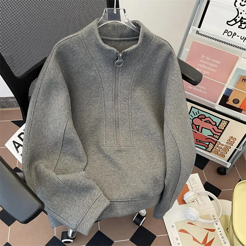 Spring Half Zip Hoodie Men's 2026 New Couple's Loose Long Sleeve Sports Top American Heavyweight Casual Outerwear
Spring Half Zip Hoodie Men's 2026 New Couple's Loose Long Sleeve Sports Top American Heavyweight Casual Outerwear