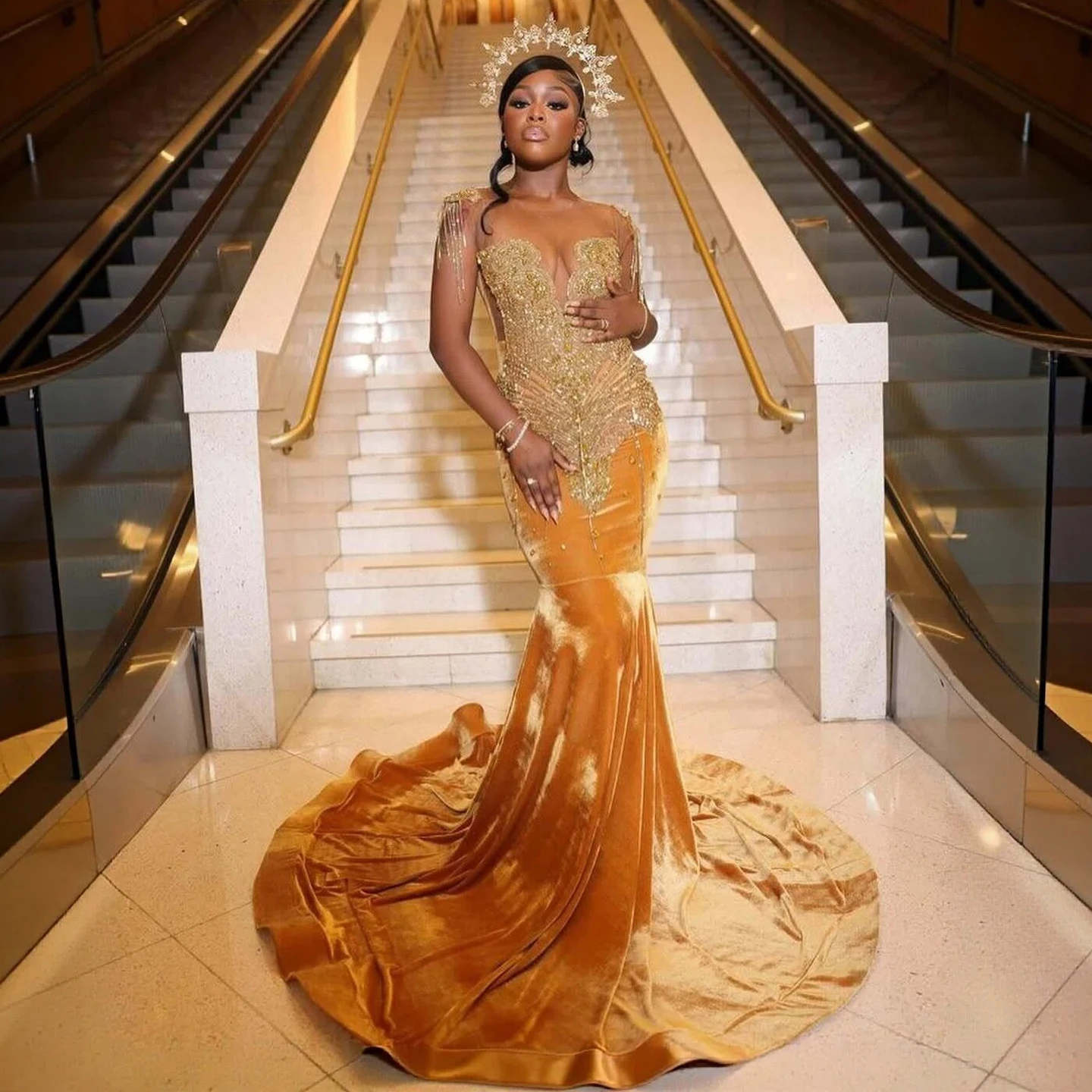 Radia May Customized Gorgeous Mermaid Prom Dresses Beaded Tassel Sexy Sheer Party Gowns BP029
Radia May Customized Gorgeous Mermaid Prom Dresses Beaded Tassel Sexy Sheer Party Gowns BP029