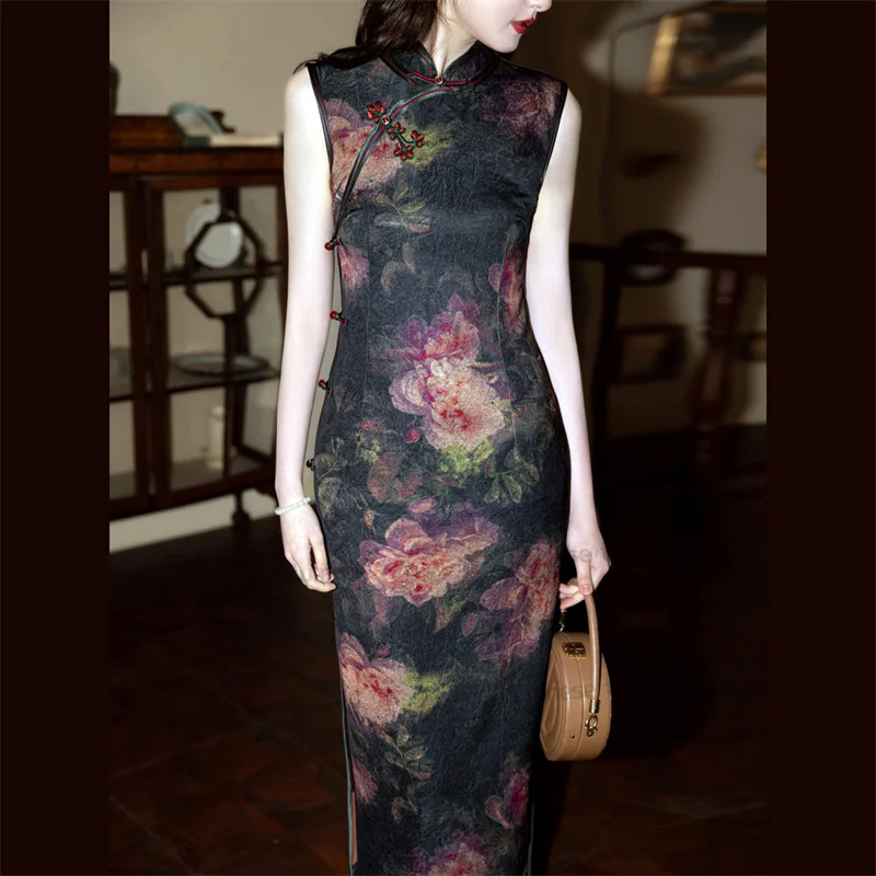 Новинка 2023 года, весеннее женское платье Cheongsam, элегантное винтажное традиционное китайское платье Ципао с цветочным принтом, длинное платье Vimproved Qipao
Новинка 2023 года, весеннее женское платье Cheongsam, элегантное винтажное традиционное китайское платье Ципао с цветочным принтом, длинное платье Vimproved Qipao