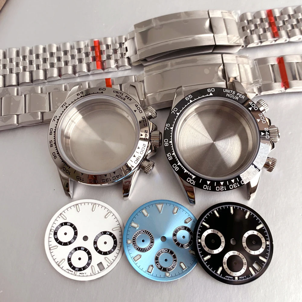 New 39mm Steel Watch Case Dial for VK63 Quartz Wristwatch Sapphire Crystal Watch Hand Needles Face men watch watch parts
New 39mm Steel Watch Case Dial for VK63 Quartz Wristwatch Sapphire Crystal Watch Hand Needles Face men watch watch parts