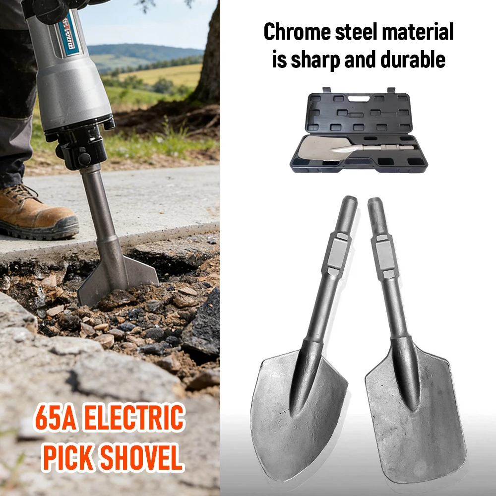 Pick Shovel Chrome Steel Demolition Shovel Bit for Jack Hammer Excavation Spade Concrete Asphalt Breaking Tree Root Digging Tool
Pick Shovel Chrome Steel Demolition Shovel Bit for Jack Hammer Excavation Spade Concrete Asphalt Breaking Tree Root Digging Tool