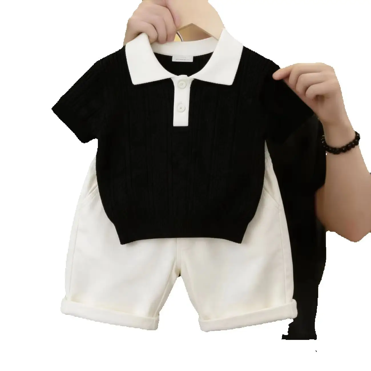 Children's Set Summer New Style Boys and Girls' Polo Short Sleeve Knitted Shirt Wide Leg Pants 2-piece Set
Children's Set Summer New Style Boys and Girls' Polo Short Sleeve Knitted Shirt Wide Leg Pants 2-piece Set