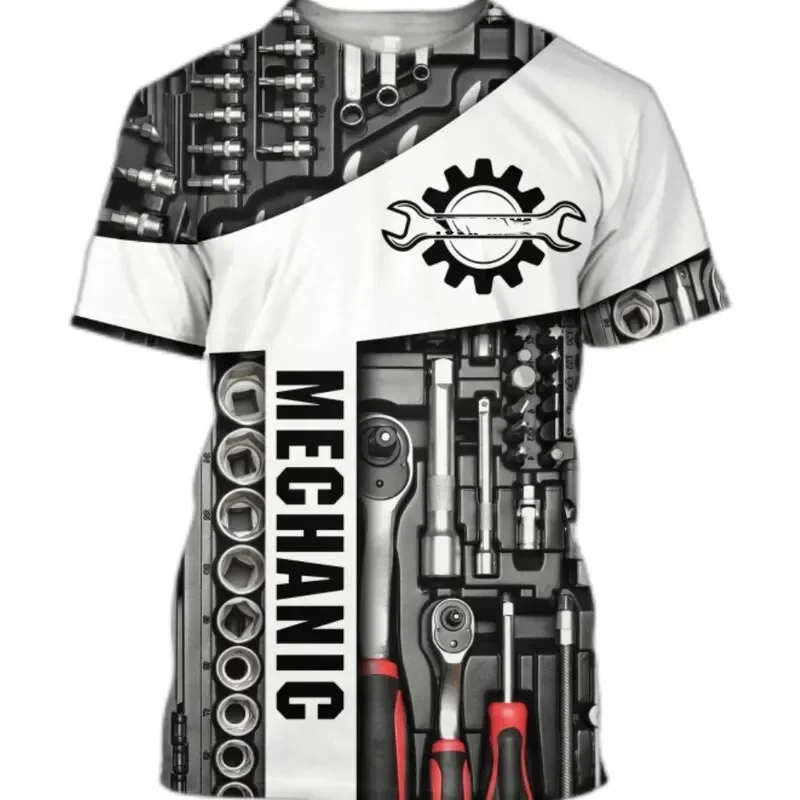 Summer New Men Vintage T-shirt Summer Clothing Personalized Name Mechanic 3d Print Tops Street Casual Sports Oversized Pullove
Summer New Men Vintage T-shirt Summer Clothing Personalized Name Mechanic 3d Print Tops Street Casual Sports Oversized Pullove