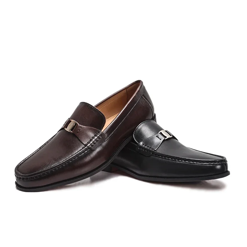 Luxury Men's Patent Leather Suede Slip-On Loafers Handmade Formal Dress Shoes for Wedding Party Wedding Footwear
Luxury Men's Patent Leather Suede Slip-On Loafers Handmade Formal Dress Shoes for Wedding Party Wedding Footwear