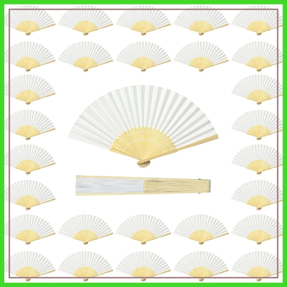 100 Pcs White Bamboo Folding Handheld Fan for Wedding Home Decoration Party Favors Bridal Dancing
100 Pcs White Bamboo Folding Handheld Fan for Wedding Home Decoration Party Favors Bridal Dancing