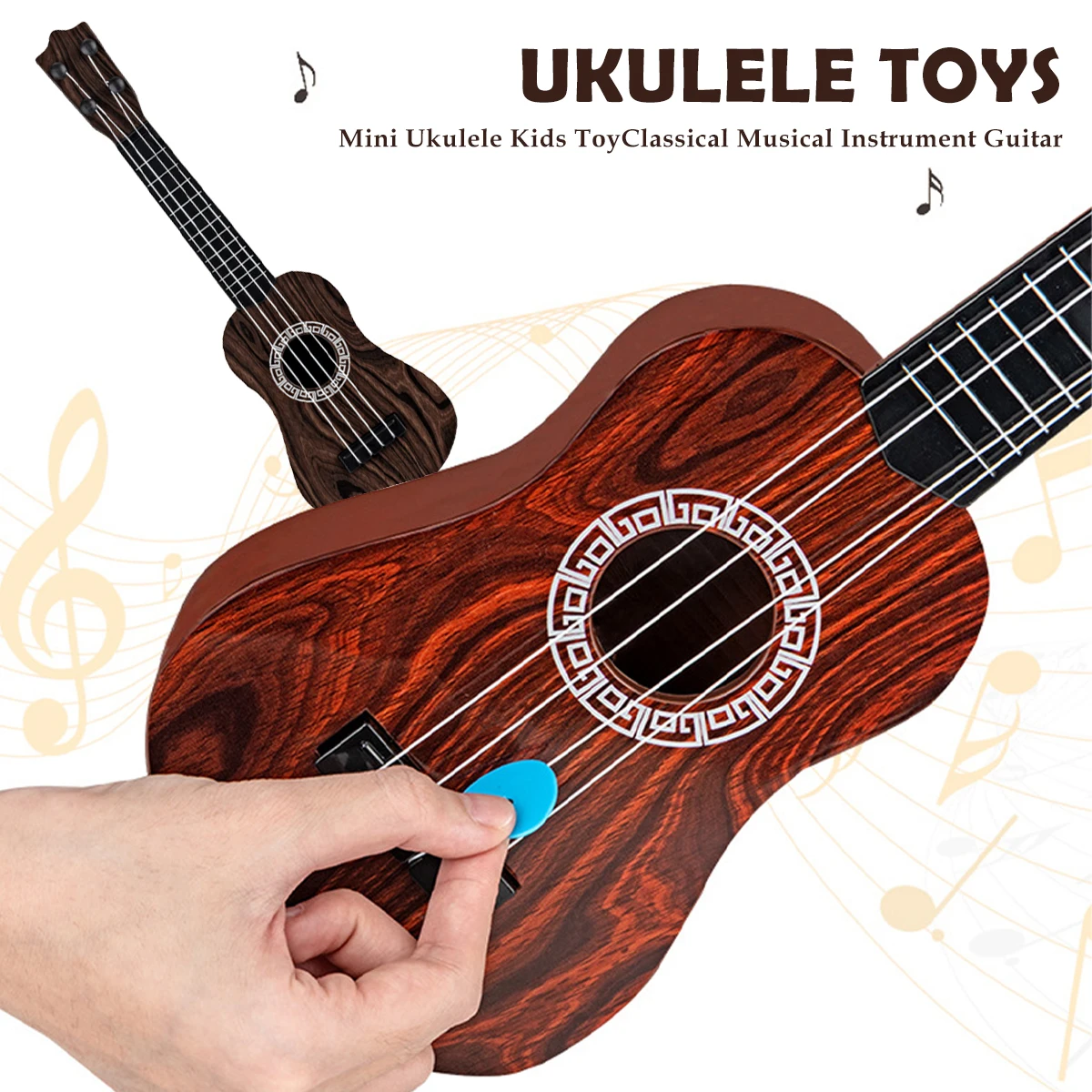 Mini Ukulele Toys, 4 String Playable Enlightenment Early Education Music Toy, Small Guitar Interactive Game for Kids Gifts
Mini Ukulele Toys, 4 String Playable Enlightenment Early Education Music Toy, Small Guitar Interactive Game for Kids Gifts