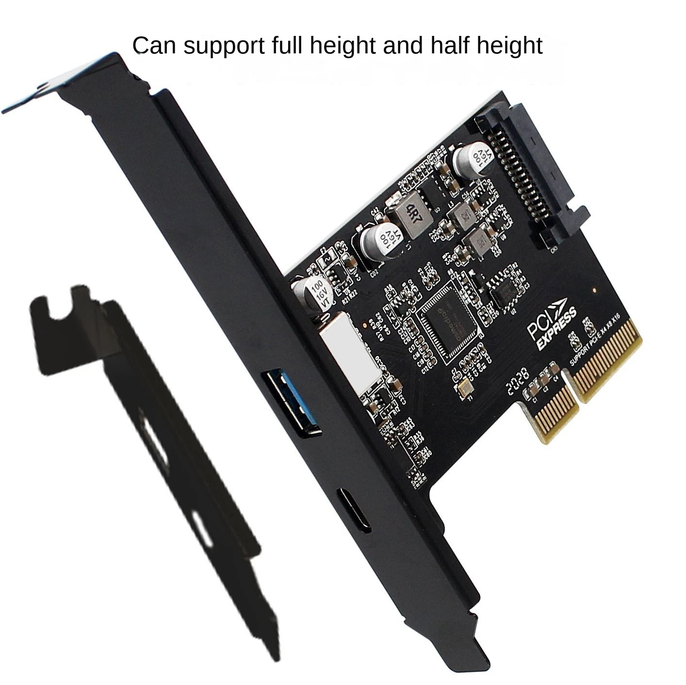 Двухпортовая плата USB 3.1 Type-C и Type-A Riser Card PCI Express 10 Гбит/с Контроллер USB3 PCIe X4 Расширение конвертера для высокоскоростных данных
Двухпортовая плата USB 3.1 Type-C и Type-A Riser Card PCI Express 10 Гбит/с Контроллер USB3 PCIe X4 Расширение конвертера для высокоскоростных данных
