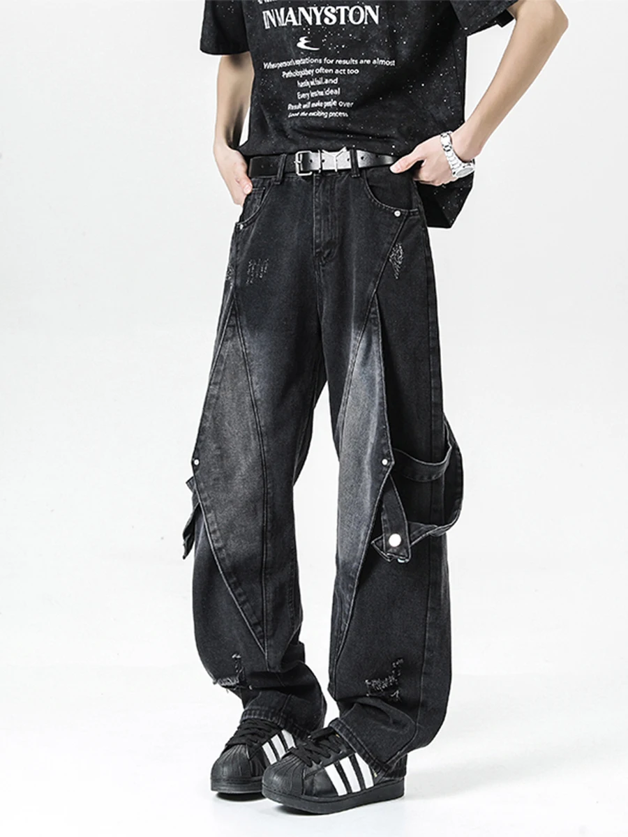 BOYUE American Retro Deconstructed Workwear Jeans Men's Women's Patchwork Design Trendy Long Trousers Straight Leg Loose Fit
BOYUE American Retro Deconstructed Workwear Jeans Men's Women's Patchwork Design Trendy Long Trousers Straight Leg Loose Fit