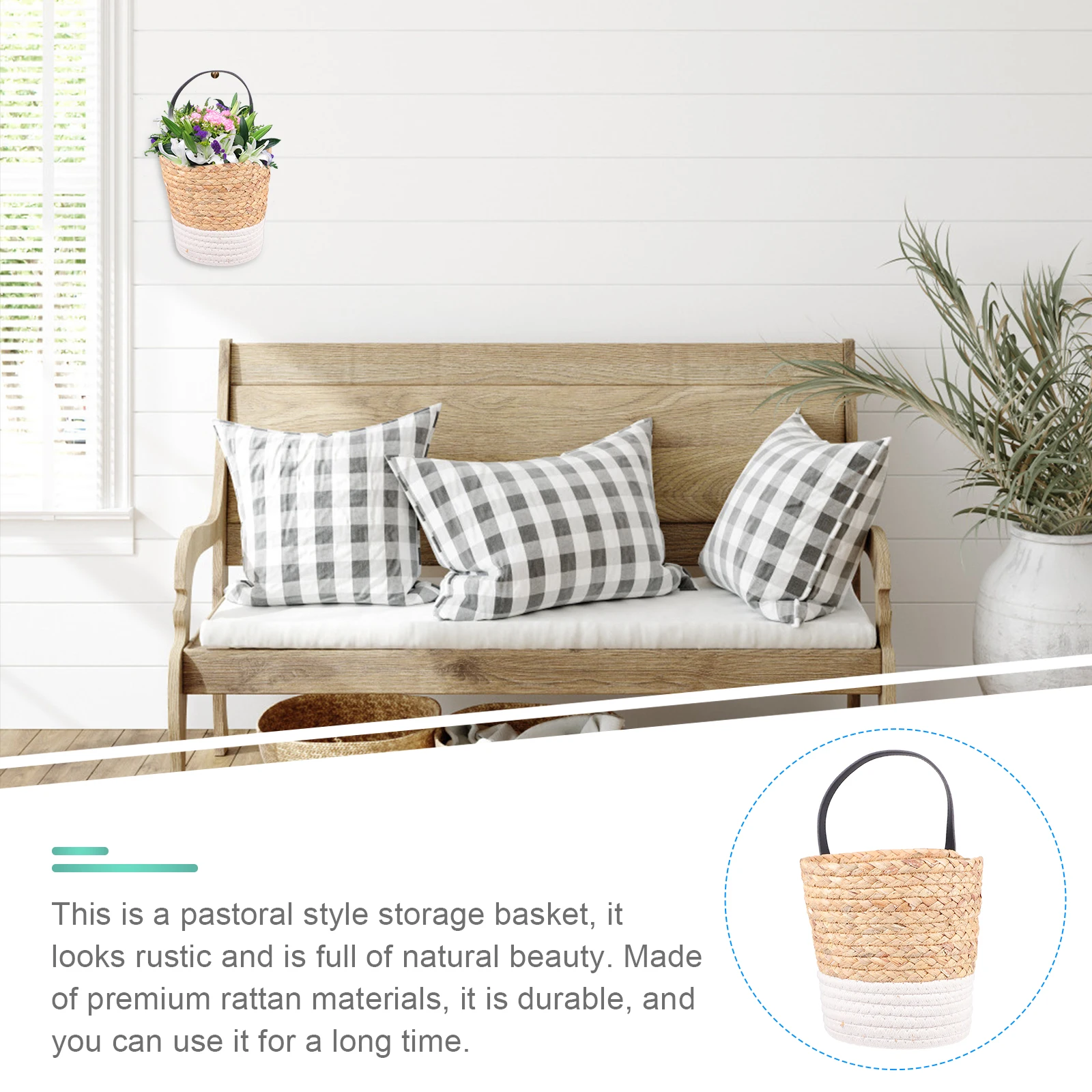 Seagrass Storage White Small Woven Hanging Plant Basket Garden Decor Rustic Style Natural Material House Plants Flower
Seagrass Storage White Small Woven Hanging Plant Basket Garden Decor Rustic Style Natural Material House Plants Flower