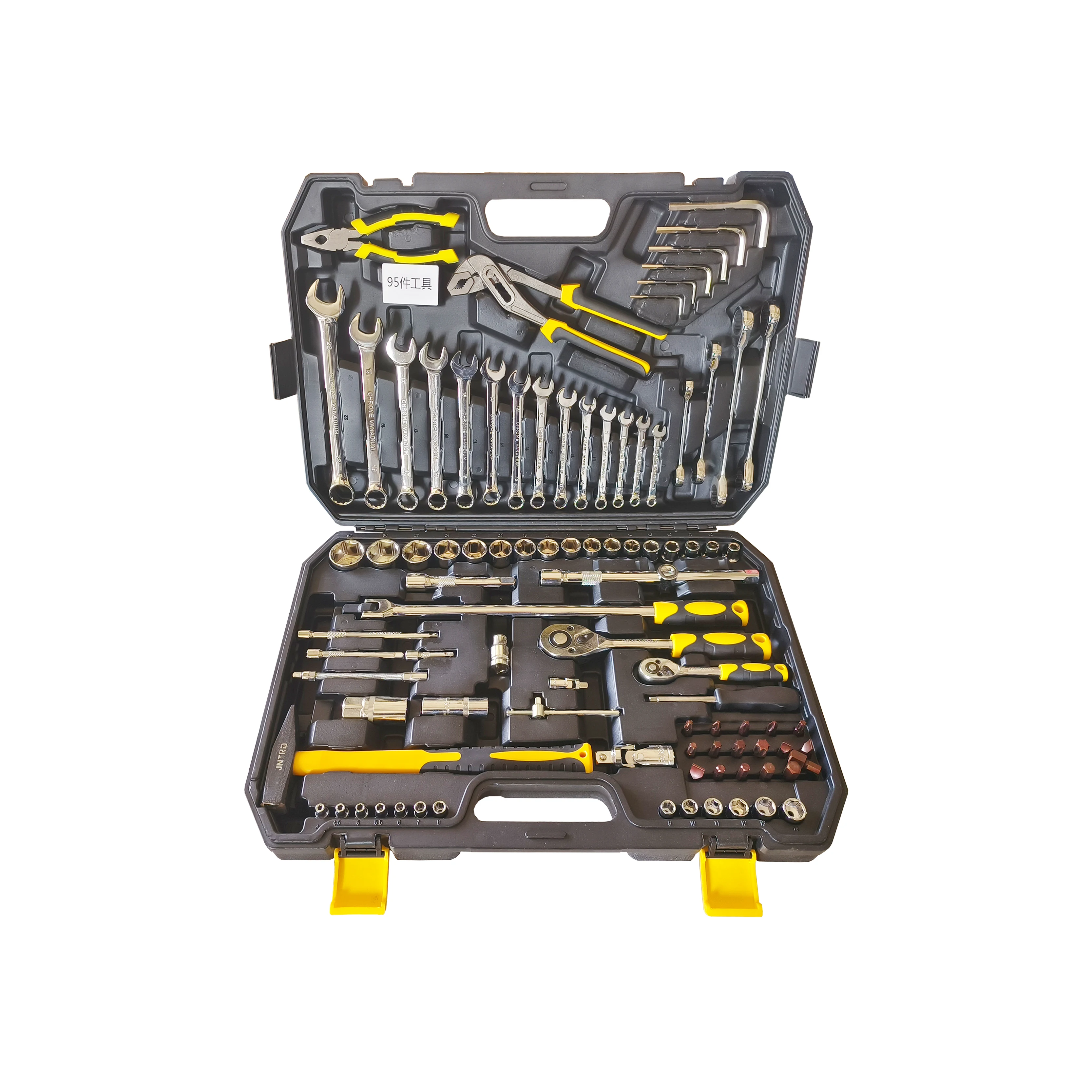 Household Hand Tools Complete Mechanics Tool Set for Motorcycle Bicycle Repair
Household Hand Tools Complete Mechanics Tool Set for Motorcycle Bicycle Repair