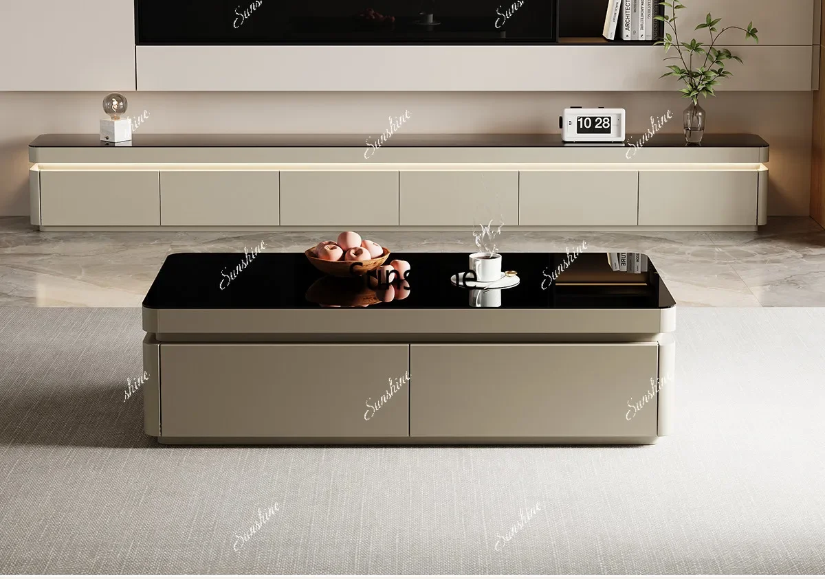 Italian-style light luxury high-end coffee table, living room, small home layout
Italian-style light luxury high-end coffee table, living room, small home layout