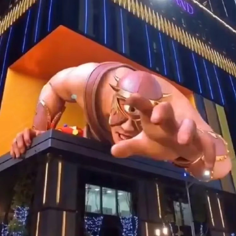 Naked eye holographic technology immersive advertising interactive 3D video wall screen outdoor 3D
Naked eye holographic technology immersive advertising interactive 3D video wall screen outdoor 3D