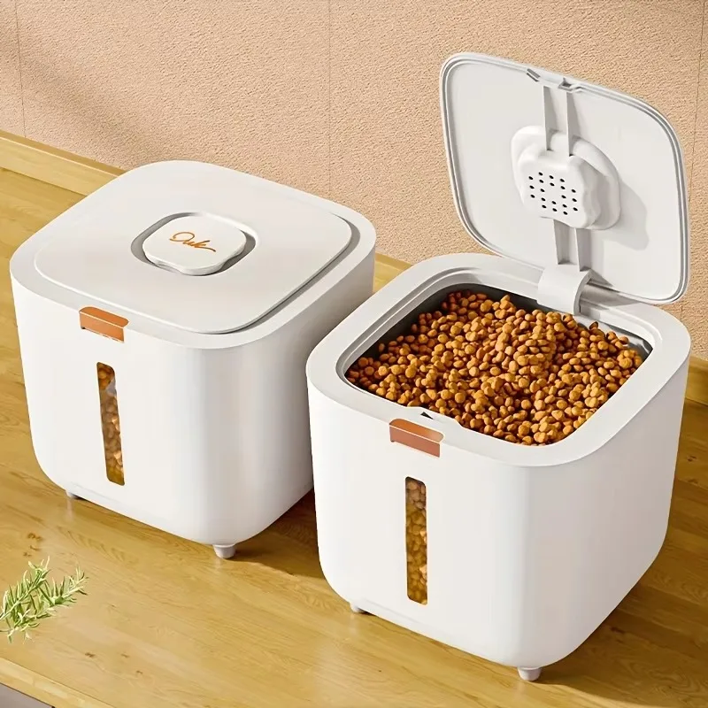 Large Airtight Cat Dog Dry Food Bucket Pet Treat Container Dog Food Storage Container with Lid
Large Airtight Cat Dog Dry Food Bucket Pet Treat Container Dog Food Storage Container with Lid