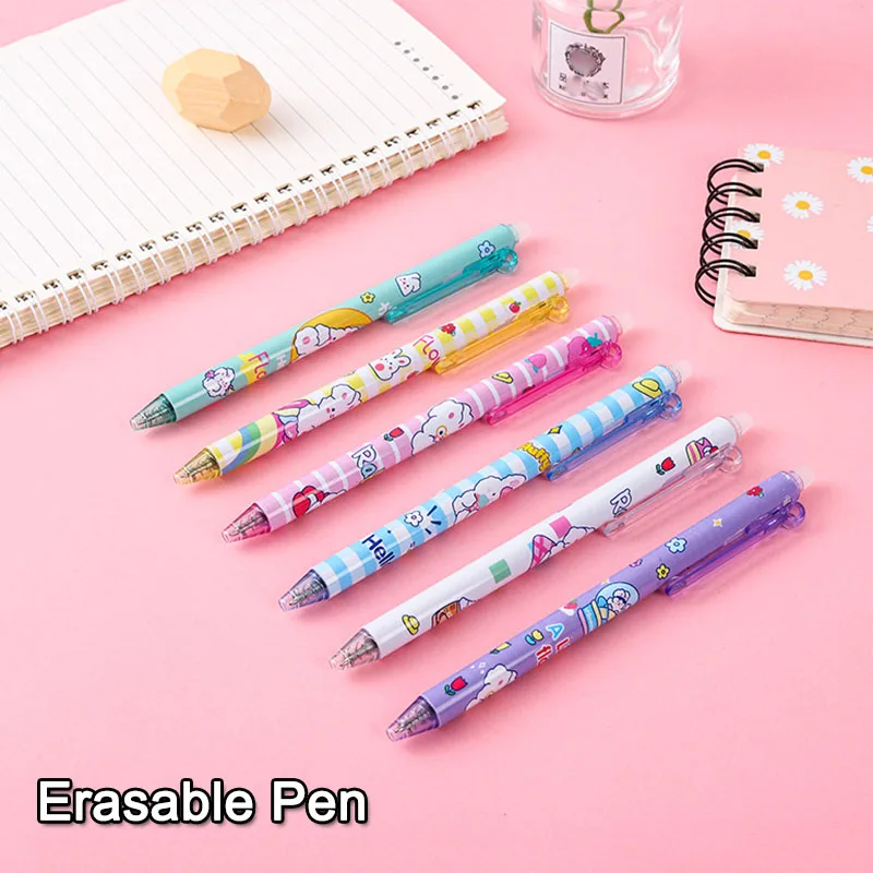 4/6PCS Press Erasable Pen Blue/Black ink 0.5mm Erasable Gel Pen Washable Handle School Office Writing Stationery Supplies
4/6PCS Press Erasable Pen Blue/Black ink 0.5mm Erasable Gel Pen Washable Handle School Office Writing Stationery Supplies