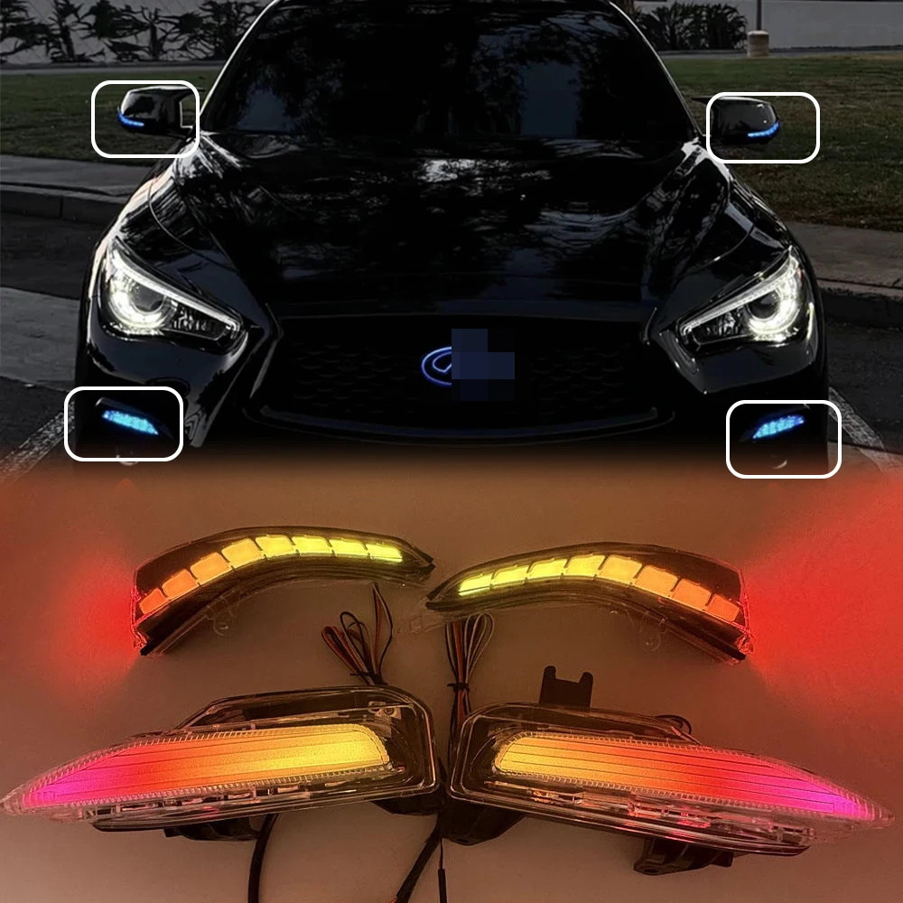 Replacement LED Flowing RGB Multi-Color Front Fender Side Marker Light for Infiniti Q50 Q50S Sport Model 2014-2024 DRL Lamp
Replacement LED Flowing RGB Multi-Color Front Fender Side Marker Light for Infiniti Q50 Q50S Sport Model 2014-2024 DRL Lamp