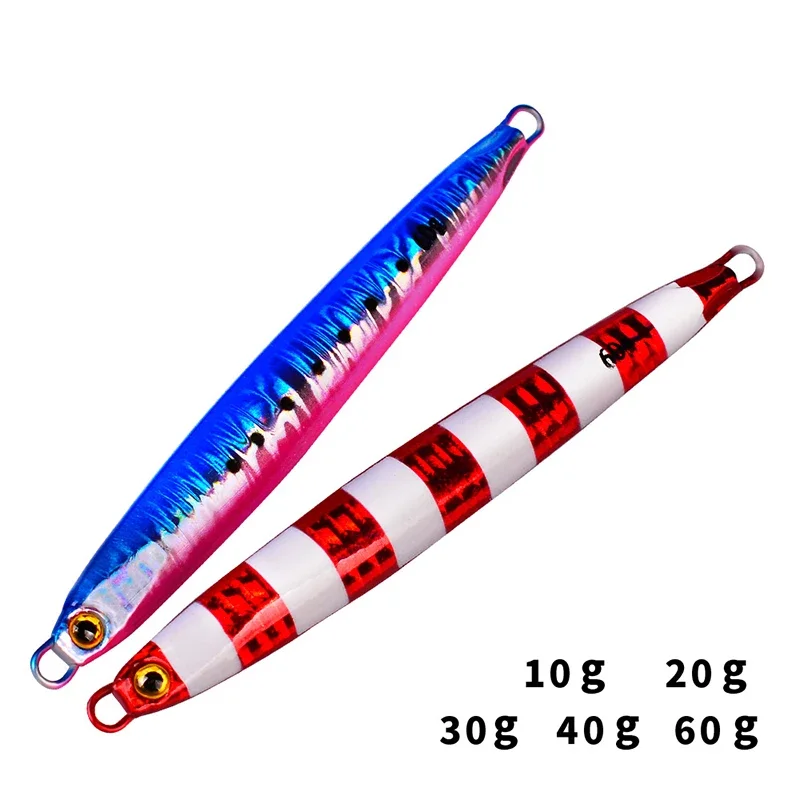 Fishing Lures Metal Jig Bass Fishing Tackle Saltwater Bait 10-60g Slow Jigging Lure Hard Artificial Baits Tuna Trolling No Hook
Fishing Lures Metal Jig Bass Fishing Tackle Saltwater Bait 10-60g Slow Jigging Lure Hard Artificial Baits Tuna Trolling No Hook