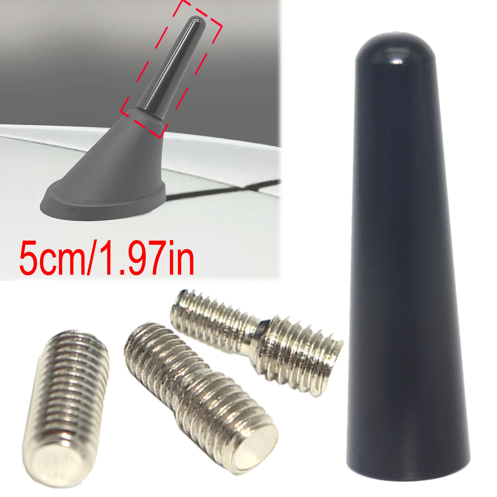 Universal AM/FM Car Bee Sting Stubby Aerial Mast Antenna Radio Roof Mount Sport Short Rod For 5cm/1.97in Replacement Accessories
Universal AM/FM Car Bee Sting Stubby Aerial Mast Antenna Radio Roof Mount Sport Short Rod For 5cm/1.97in Replacement Accessories