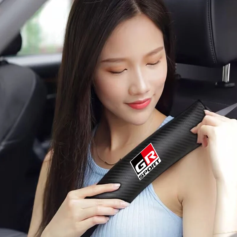 2Pcs Car Seat Belt Shoulder Covers Carbon Fiber Belt Safety For Toyota GR Sport C-HR RAV4 Avensis Prado Prius Auto Accessories
2Pcs Car Seat Belt Shoulder Covers Carbon Fiber Belt Safety For Toyota GR Sport C-HR RAV4 Avensis Prado Prius Auto Accessories