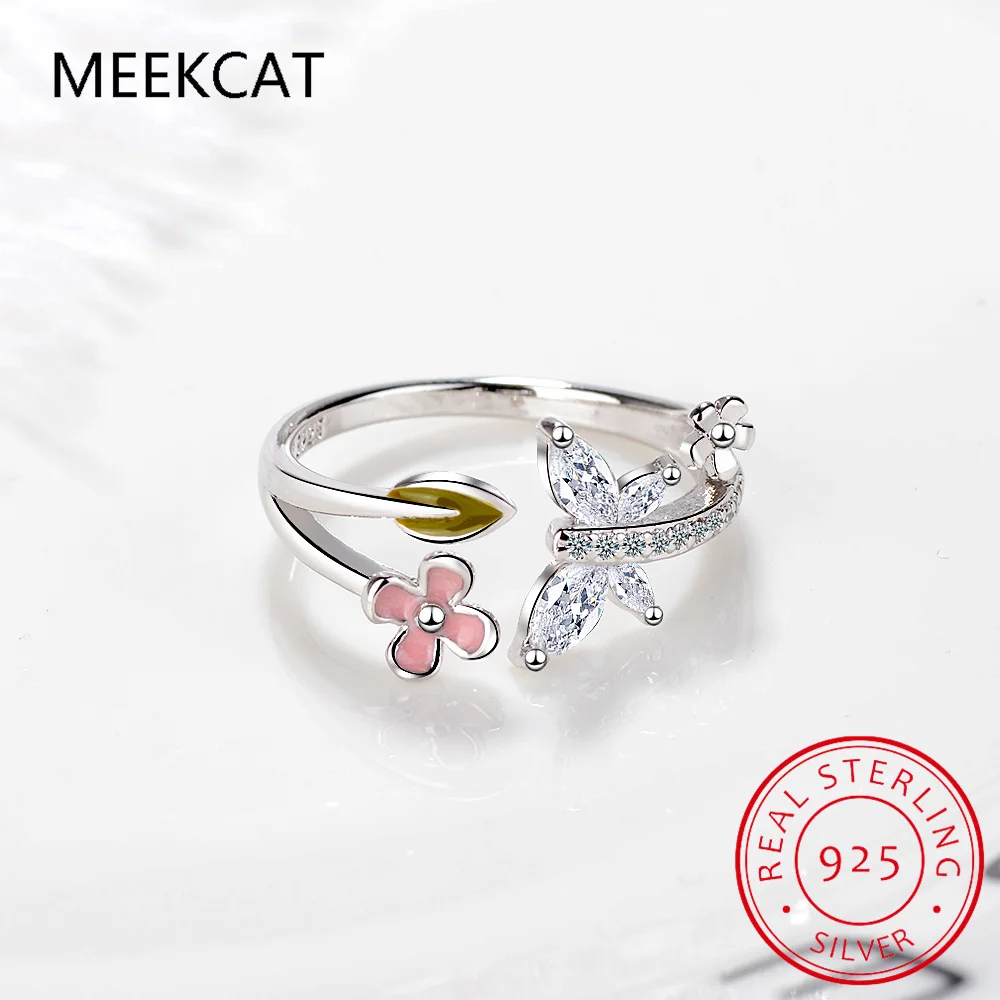 S925 Sterling Silver Enamel Flower Butterfly Insect Ring For Women Zircon Finger Ring Personality Jewelry Party Trendy Gifts
S925 Sterling Silver Enamel Flower Butterfly Insect Ring For Women Zircon Finger Ring Personality Jewelry Party Trendy Gifts