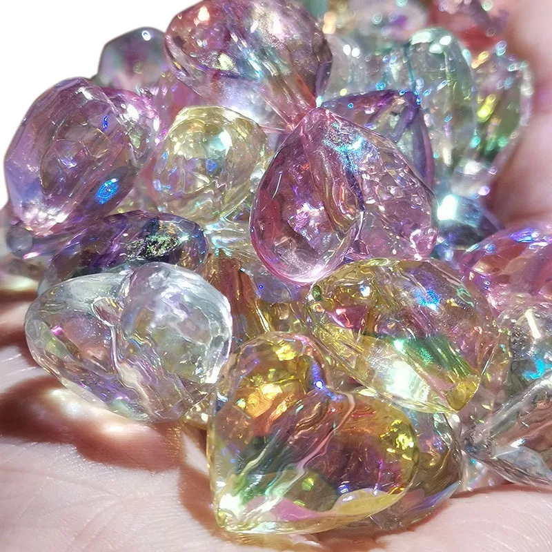 Wholesale 100pcs 17*19mm UV Coated AB Transparent Colors Faceted Love Heart Shape Acrylic Jewelry Beads Fit Necklace Bracelets
Wholesale 100pcs 17*19mm UV Coated AB Transparent Colors Faceted Love Heart Shape Acrylic Jewelry Beads Fit Necklace Bracelets