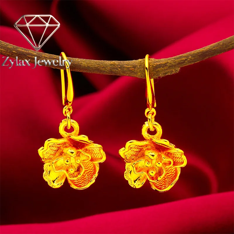 Zylax Jewelry Lotus Leaf Flower Earrings Women's 24K Gold AU999 - Tiny delicate lotus leaf, subtle golden glow, for afternoon te
Zylax Jewelry Lotus Leaf Flower Earrings Women's 24K Gold AU999 - Tiny delicate lotus leaf, subtle golden glow, for afternoon te