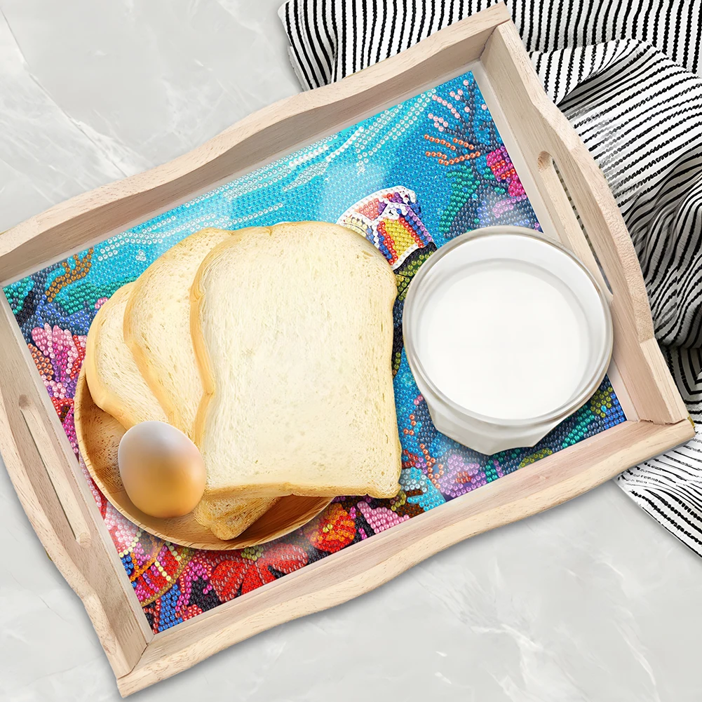 Wooden 5D DIY Diamond Painting Serving Tray Animal 5D Diamond Painting Tray Art Craft Colorful Diamond Food Dinner Plate
Wooden 5D DIY Diamond Painting Serving Tray Animal 5D Diamond Painting Tray Art Craft Colorful Diamond Food Dinner Plate