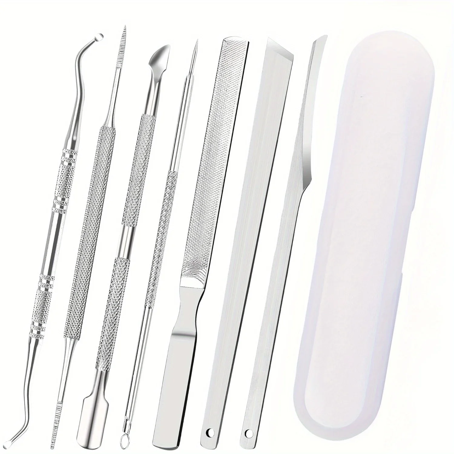 7 Pcs Ingrown Toenail File and Lifters Set, Stainless Steel Ingrown Toenail Removal Kit, Under Nail Cleaner Pedicure Tools
7 Pcs Ingrown Toenail File and Lifters Set, Stainless Steel Ingrown Toenail Removal Kit, Under Nail Cleaner Pedicure Tools