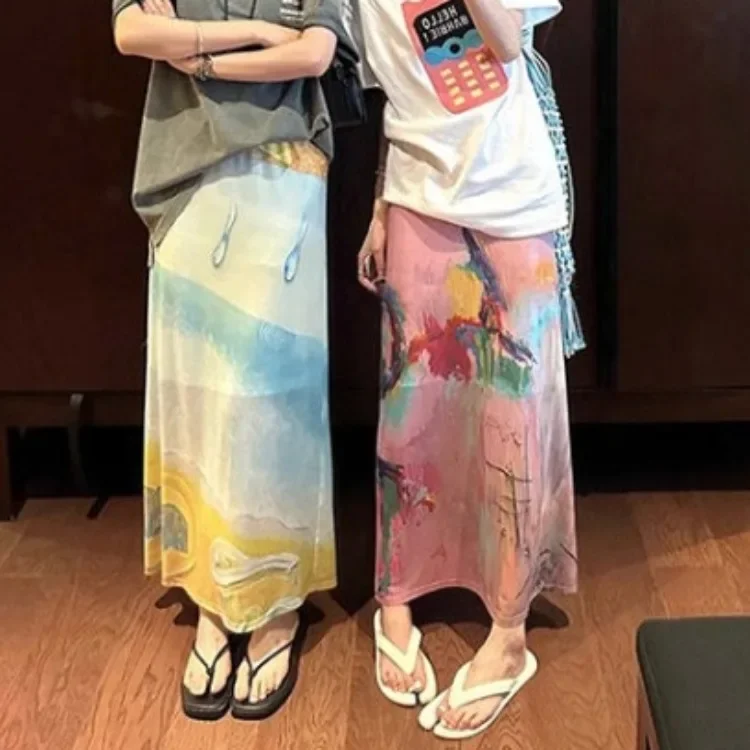 Юбка с уличным принтом Harajuku для женщин Y2k E-Girl, прямые юбки с высокой талией и разрезом, новинка лета 2021, средней длины Faldas Mujer
Юбка с уличным принтом Harajuku для женщин Y2k E-Girl, прямые юбки с высокой талией и разрезом, новинка лета 2021, средней длины Faldas Mujer