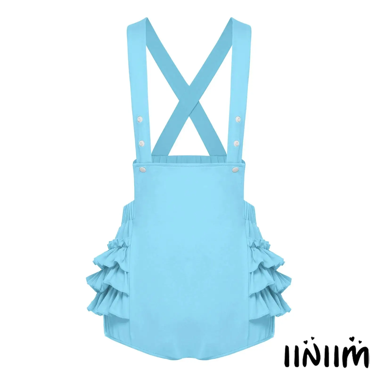 Women Ruffled Overalls Shorts Tiered Flouncing Elastic Waistband Adjustable Strap Suspender Shorts Bib Rompers for Party Rave
Women Ruffled Overalls Shorts Tiered Flouncing Elastic Waistband Adjustable Strap Suspender Shorts Bib Rompers for Party Rave