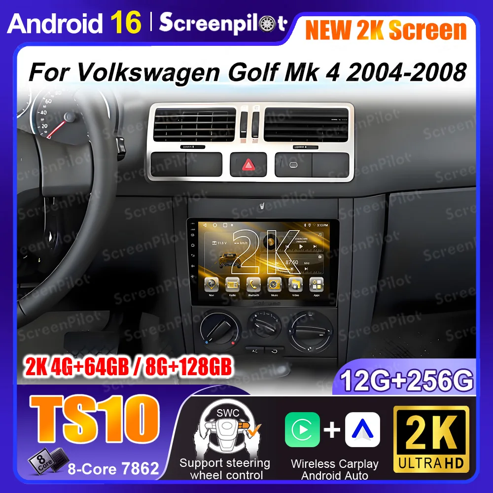 Android 16 Auto Radio For Volkswagen Golf Mk 4 2004-2008 Multimedia Player Stereo Head Unit 2K DVD QLED Screen Dash Cam 2K
Android 16 Auto Radio For Volkswagen Golf Mk 4 2004-2008 Multimedia Player Stereo Head Unit 2K DVD QLED Screen Dash Cam 2K