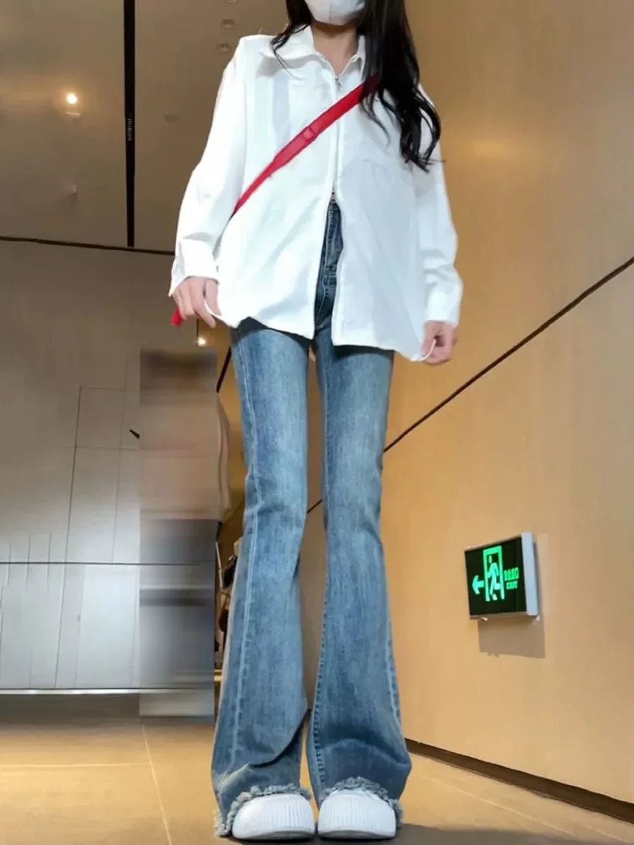 Retro High Waist Flared Jeans Women's Spring Autumn New Small Size Hoof Pants Vintage Large Size Bell Bottoms
Retro High Waist Flared Jeans Women's Spring Autumn New Small Size Hoof Pants Vintage Large Size Bell Bottoms