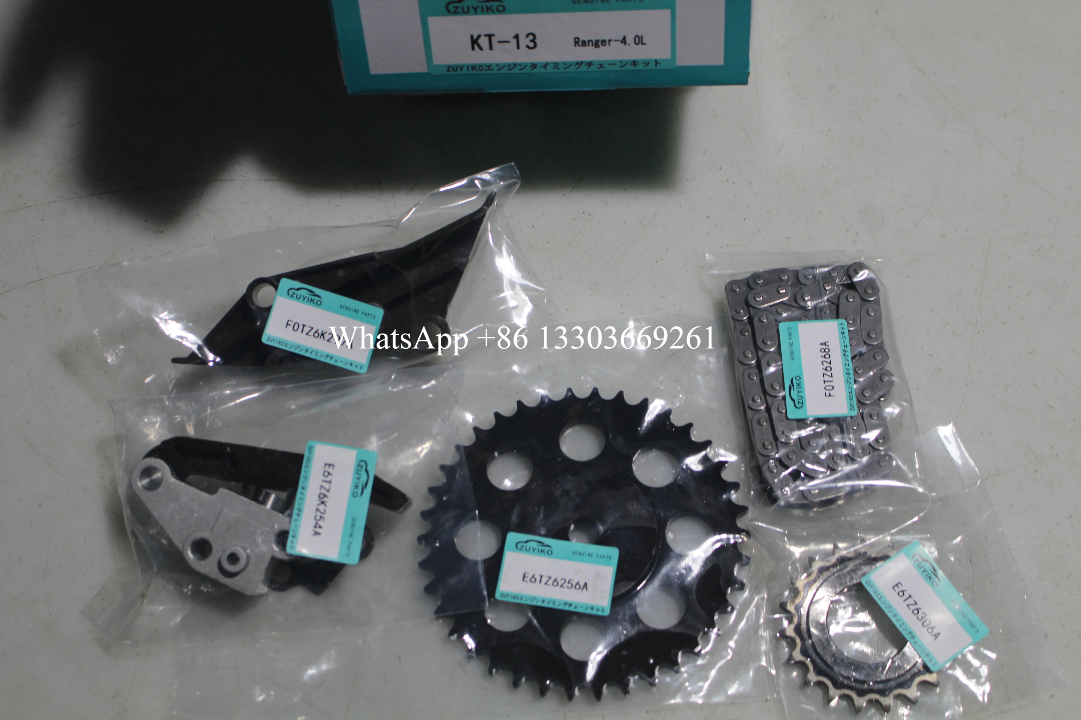 B4000 RANGER 4.0L TIMING CHAIN KIT FOR FORD b4000 ranger 4.0l engine timing chain set F0TZ6268A KT-13
B4000 RANGER 4.0L TIMING CHAIN KIT FOR FORD b4000 ranger 4.0l engine timing chain set F0TZ6268A KT-13