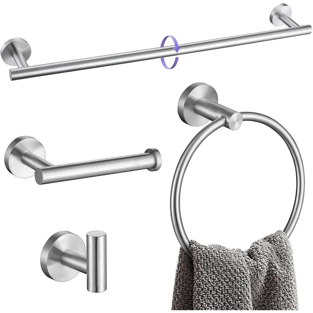 Bathroom Accessory Set, Towel Rod, Set, 27.5 Inch Adjustable Bathroom Hardware Set
Bathroom Accessory Set, Towel Rod, Set, 27.5 Inch Adjustable Bathroom Hardware Set