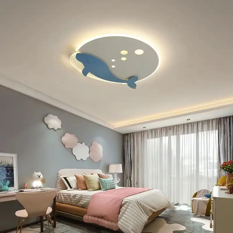 Children's Room Eye Care Bedroom Lamp Modern Creative Round Cartoon Blue Whale Ceiling Lights Boys Girls Indoor Decoration
Children's Room Eye Care Bedroom Lamp Modern Creative Round Cartoon Blue Whale Ceiling Lights Boys Girls Indoor Decoration