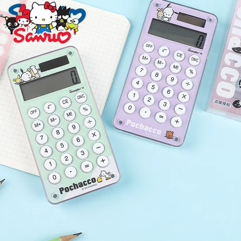 Sanrio Melody Kuromi Hello Kitty Cinnamoroll Pochacco Calculator Student Supplies School Stationery Electronic Gift Calculator
Sanrio Melody Kuromi Hello Kitty Cinnamoroll Pochacco Calculator Student Supplies School Stationery Electronic Gift Calculator