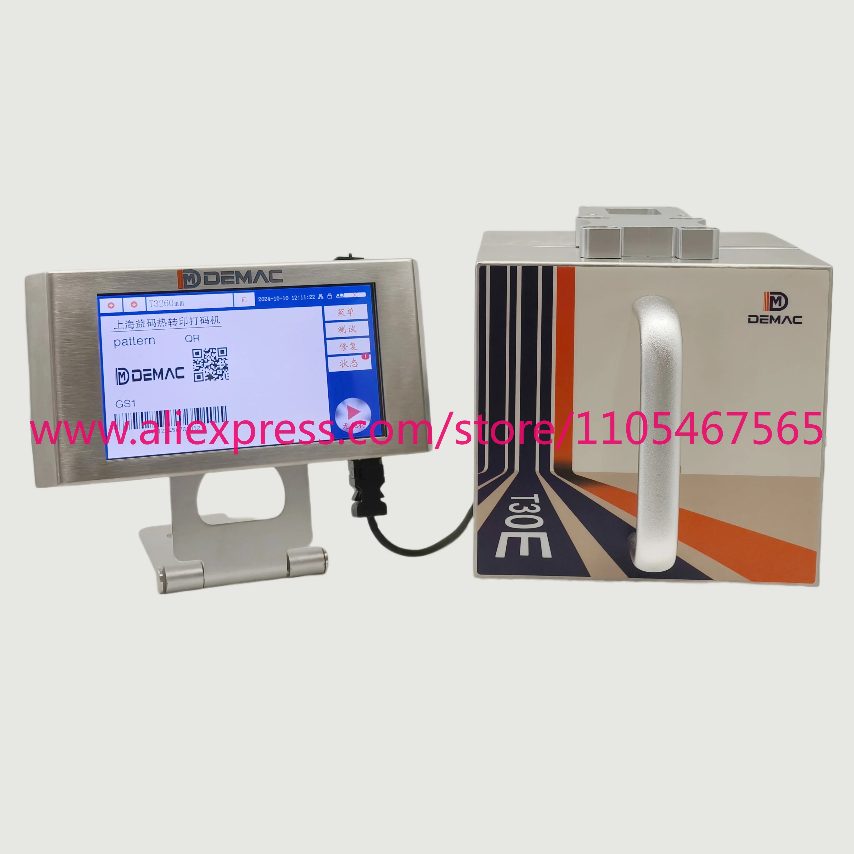 Demac Food Industry Thermal Transfer Overprint 32mm Electric TTO Encoder for Film Automatic Date Shift Number Code Printing
Demac Food Industry Thermal Transfer Overprint 32mm Electric TTO Encoder for Film Automatic Date Shift Number Code Printing