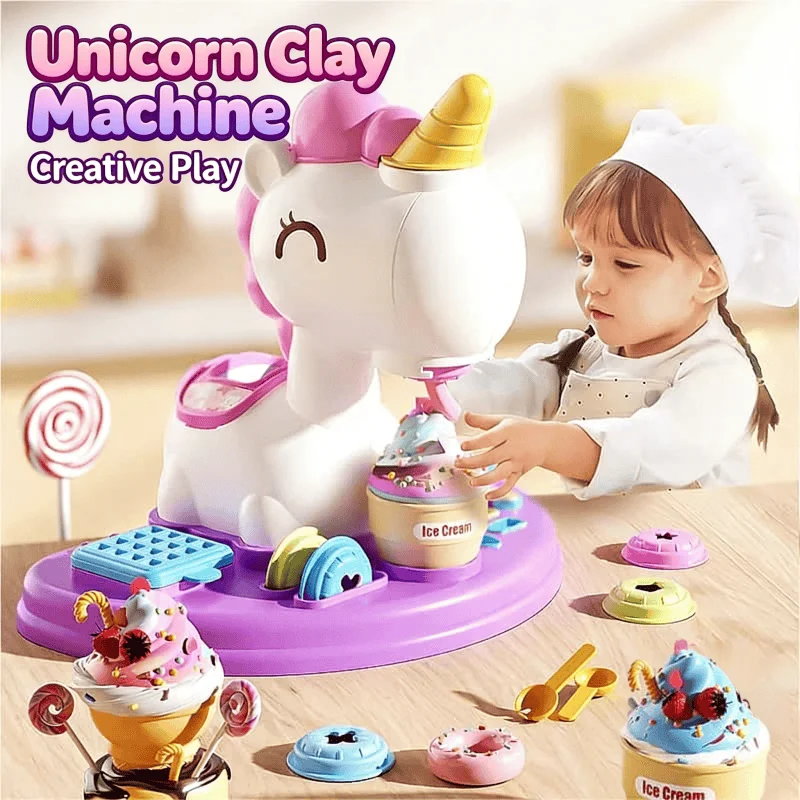 Unicorn Play Dough Set Ice Cream Noodle Maker DIY Clay Tools Non Toxic Montessori Educational Toys For Kids Girls
Unicorn Play Dough Set Ice Cream Noodle Maker DIY Clay Tools Non Toxic Montessori Educational Toys For Kids Girls