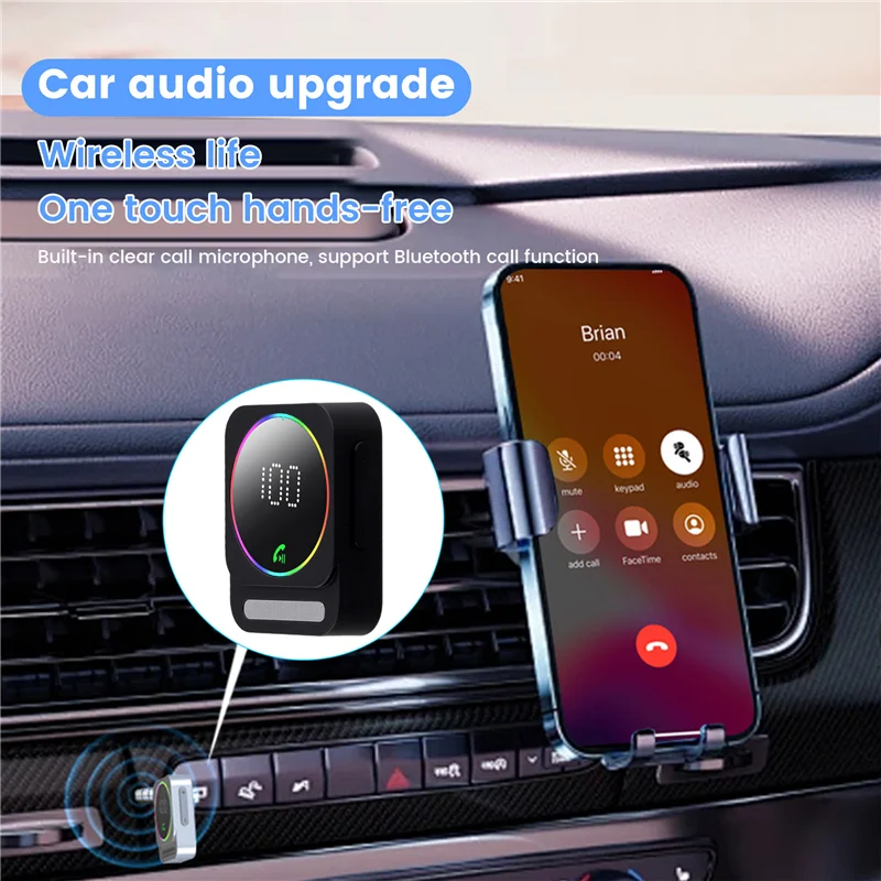 Excellent-Bluetooth 5.3 AUX Car Adapter Bluetooth Audio Receiver Cancelling Car Music Adapter Built-In Mics Hands-Free
Excellent-Bluetooth 5.3 AUX Car Adapter Bluetooth Audio Receiver Cancelling Car Music Adapter Built-In Mics Hands-Free