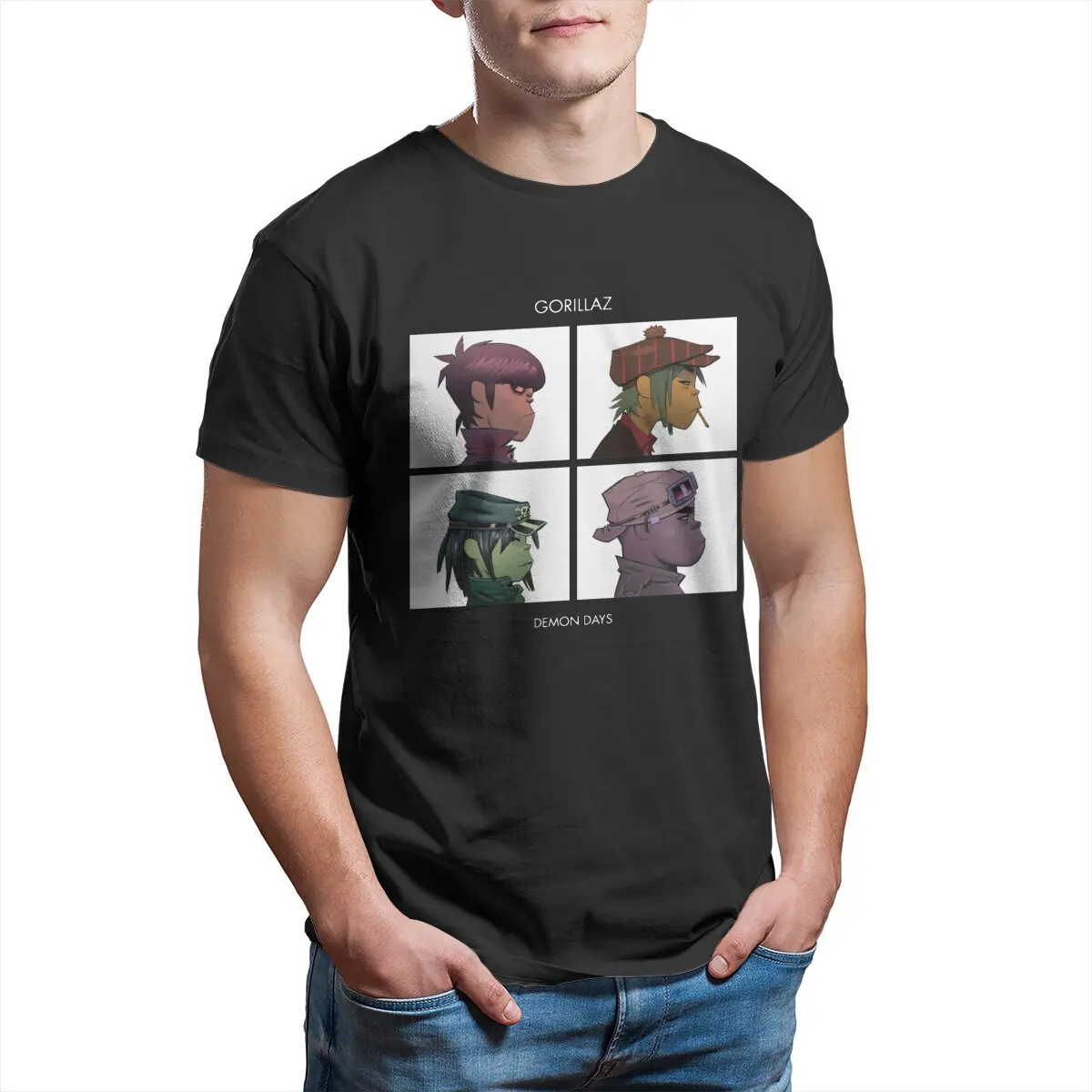 Demon days Rock Rap Band Music T-Shirt for Men Pure Cotton Leisure Gorillaz plus size graphic tee Big Size designer t shirt men
Demon days Rock Rap Band Music T-Shirt for Men Pure Cotton Leisure Gorillaz plus size graphic tee Big Size designer t shirt men